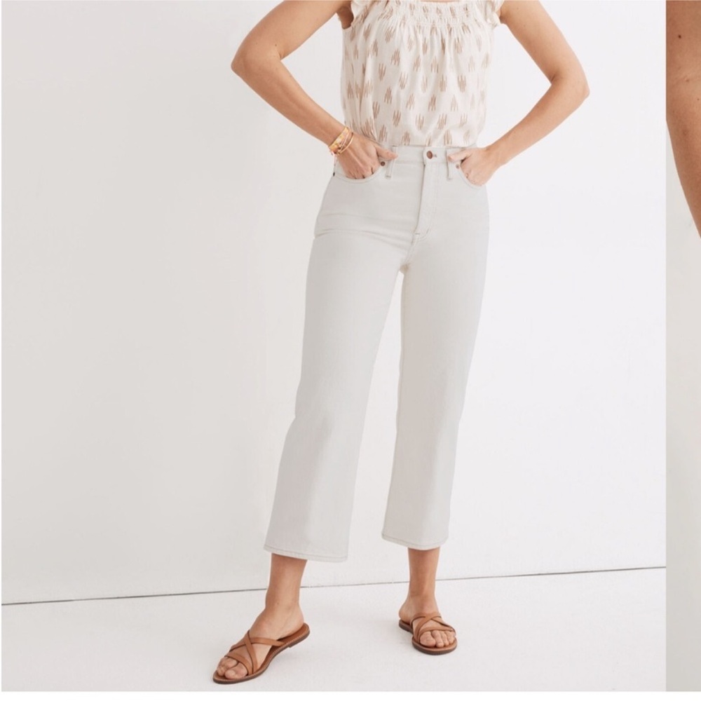 Madewell slim wide leg jeans